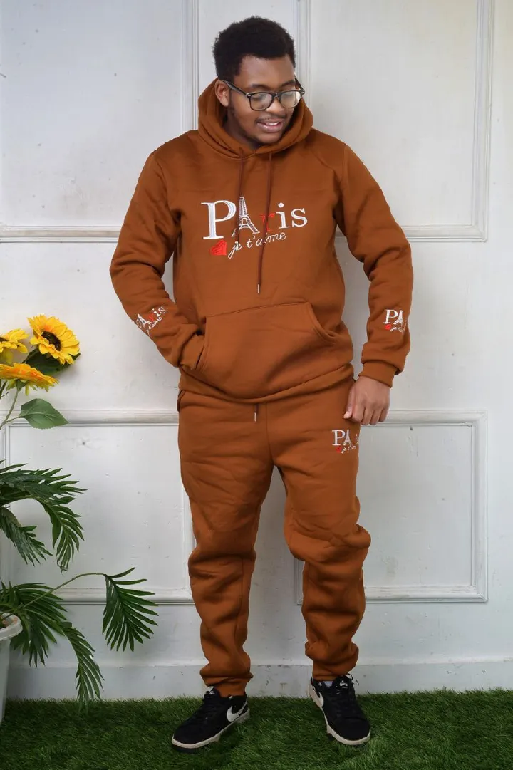 Vintage classic Suits for unisex (couples/ lovers) sweatsuits Sweat Track Suits 2-Piece Casual Athletic Jogging Warm-Up Complete hooded Sets