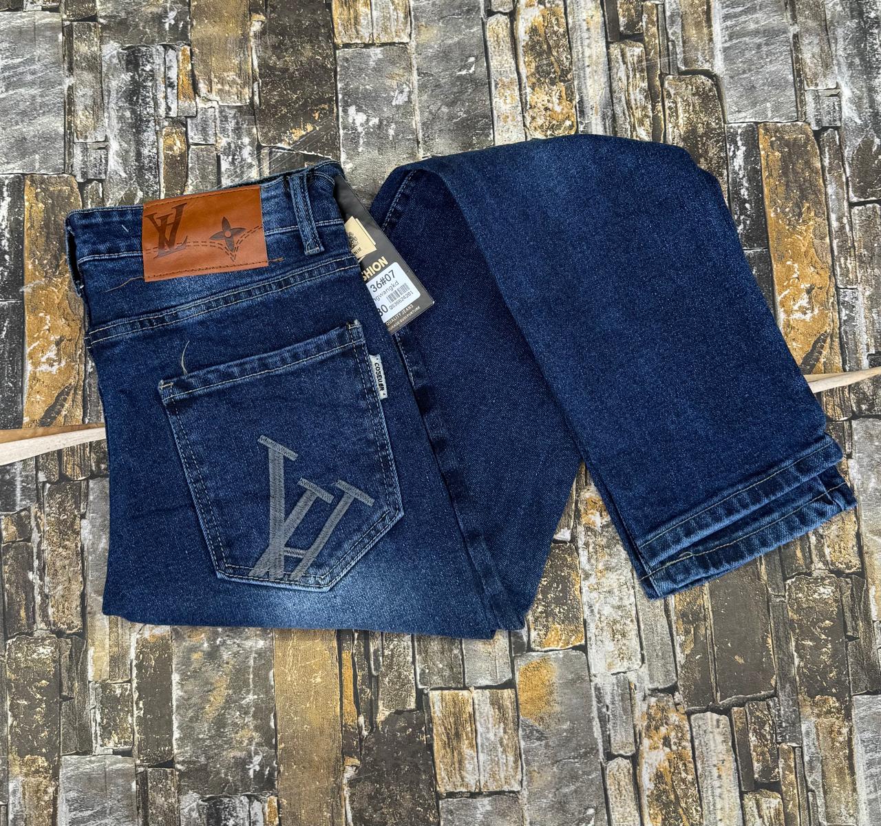high quality Timeless multifunctional Men's Classic Denim Work Pants with Pockets, Slim Fit Stretch Jeans, and Casual Trousers ragged, patched skinny