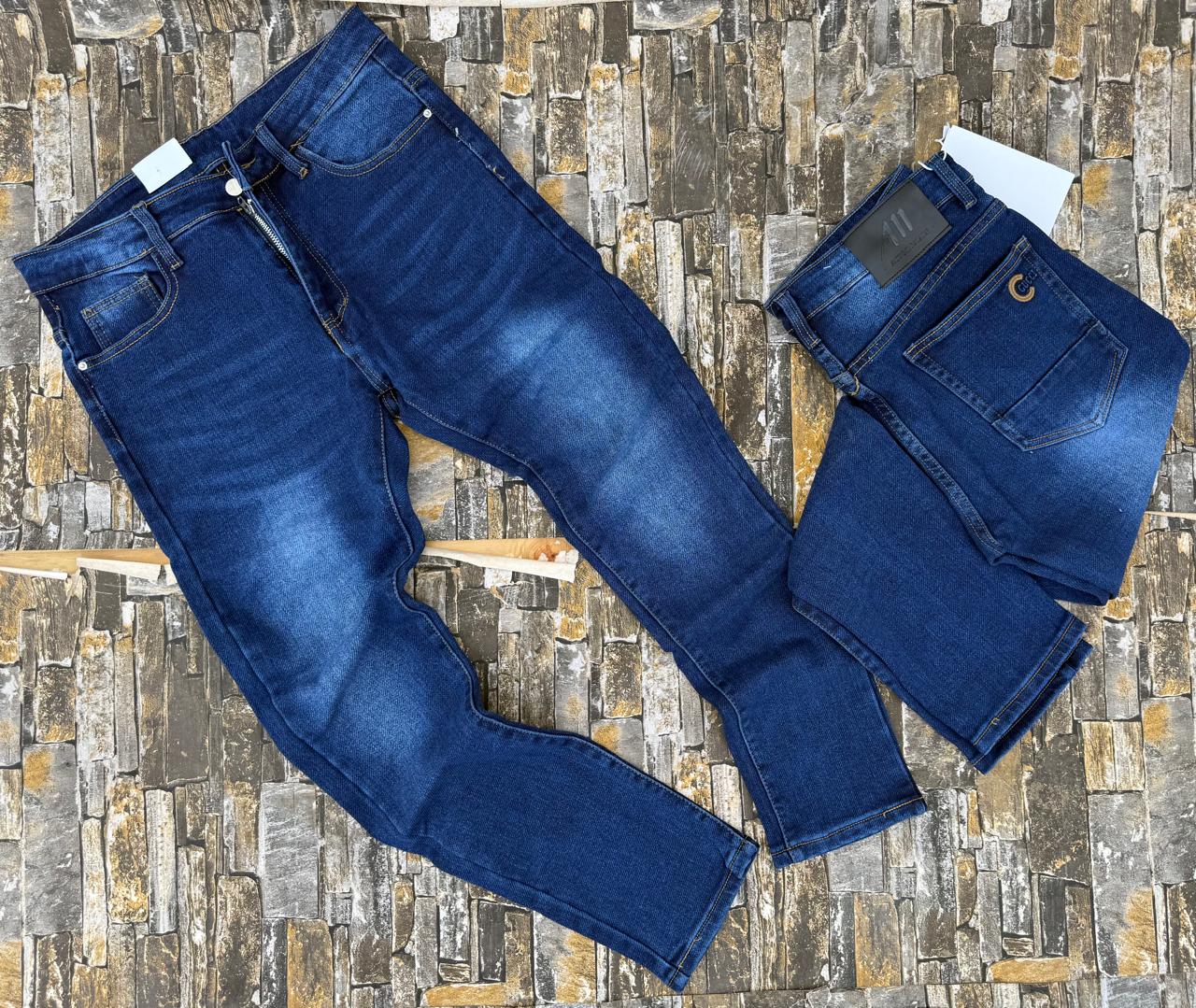 high quality Timeless multifunctional Men's Classic Denim Work Pants with Pockets, Slim Fit Stretch Jeans, and Casual Trousers ragged, patched skinny