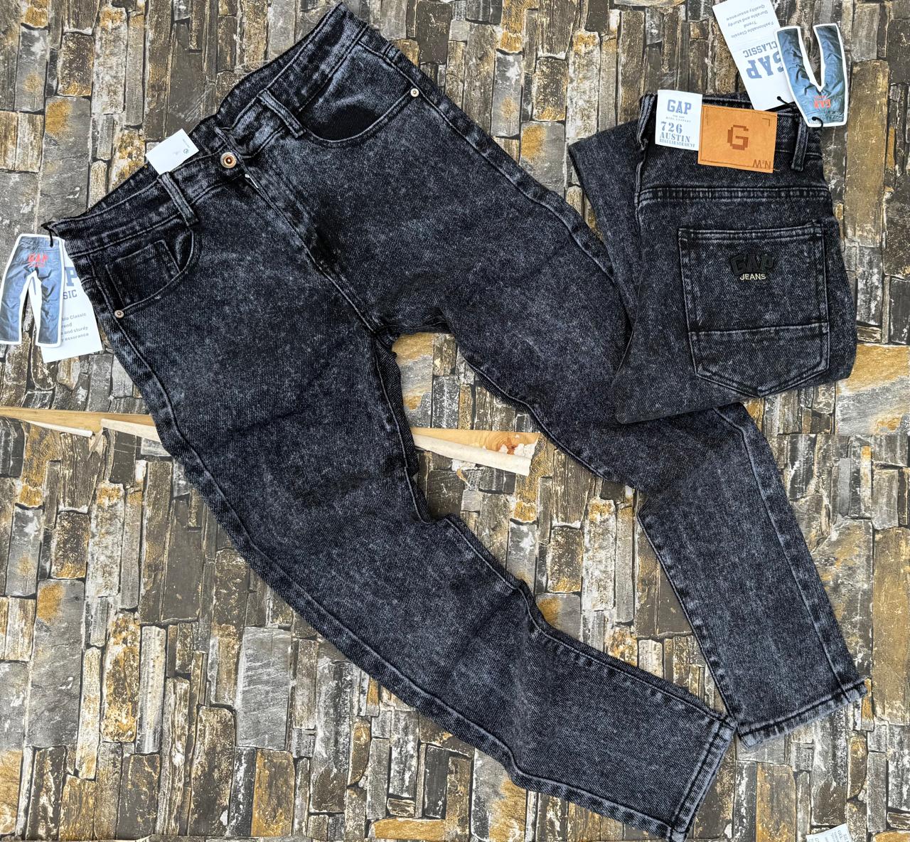 high quality Timeless multifunctional Men's Classic Denim Work Pants with Pockets, Slim Fit Stretch Jeans, and Casual Trousers ragged, patched skinny