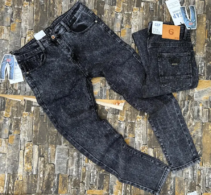 high quality Timeless multifunctional Men's Classic Denim Work Pants with Pockets, Slim Fit Stretch Jeans, and Casual Trousers ragged, patched skinny