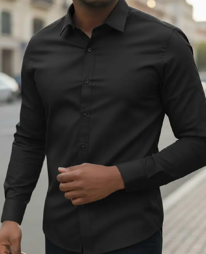 Timeless vintage high quality Men's Shirts Cotton Long Sleeve Work Shirts for Men with Pockets Men's Casual Button-Down Shirt