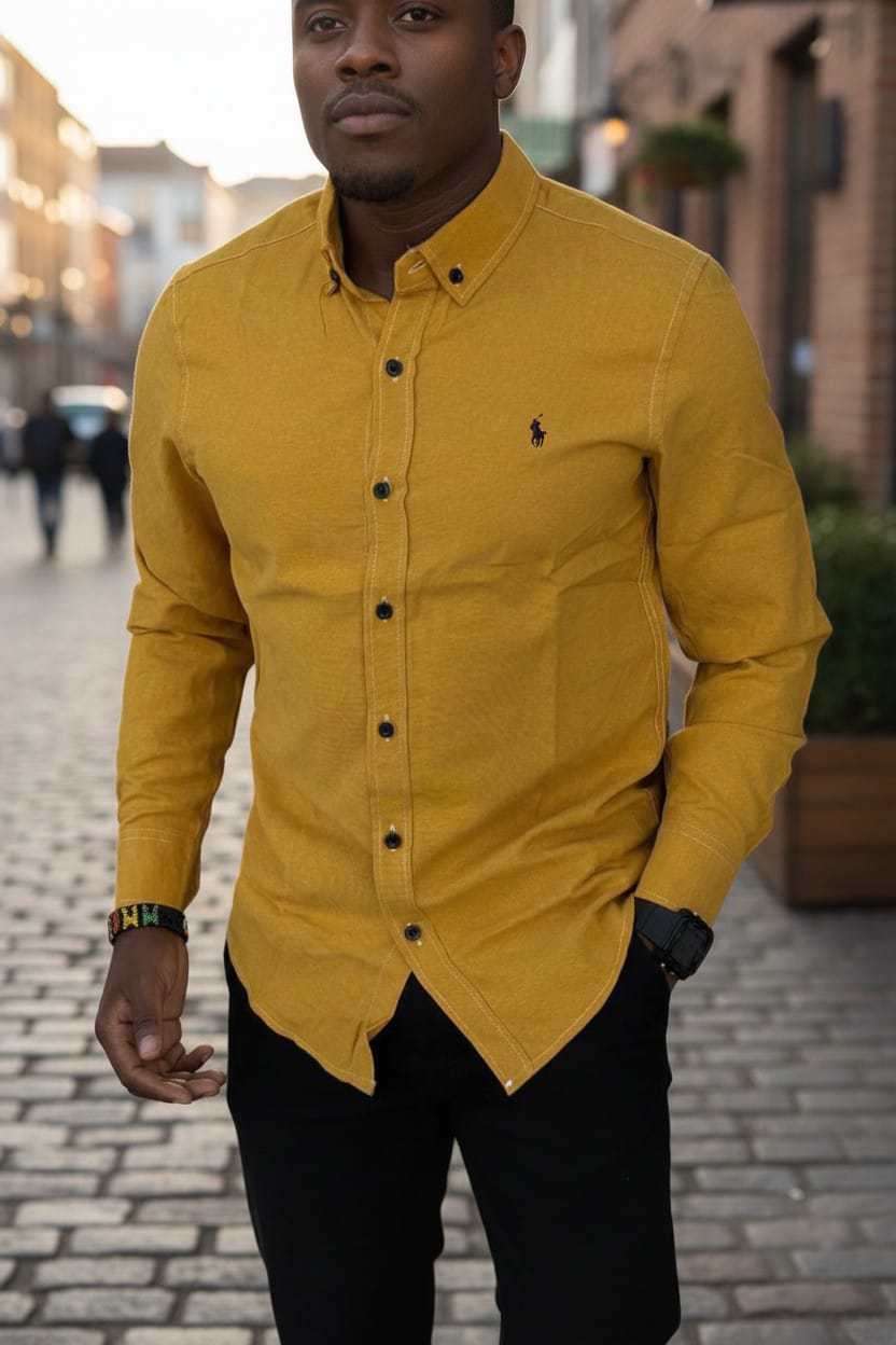 Clasic Timeless vintage high quality Men's Shirts Cotton Long Sleeve Work Shirts for Men with Pockets Men's Casual Button-Down Shirt