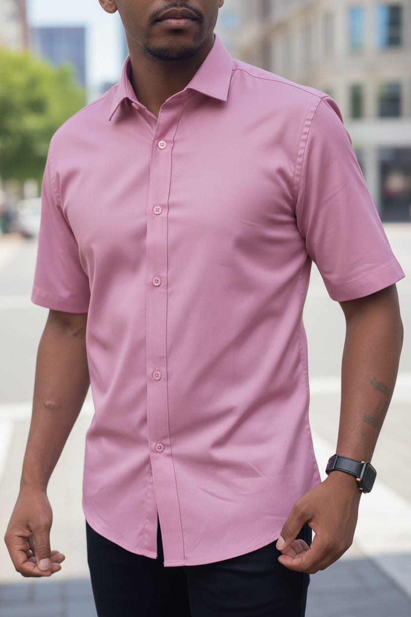 (Buy 1 get 1 free) high quality offical Men's dress Shirts Cotton Short Sleeve Men's official Button-Down Shirt