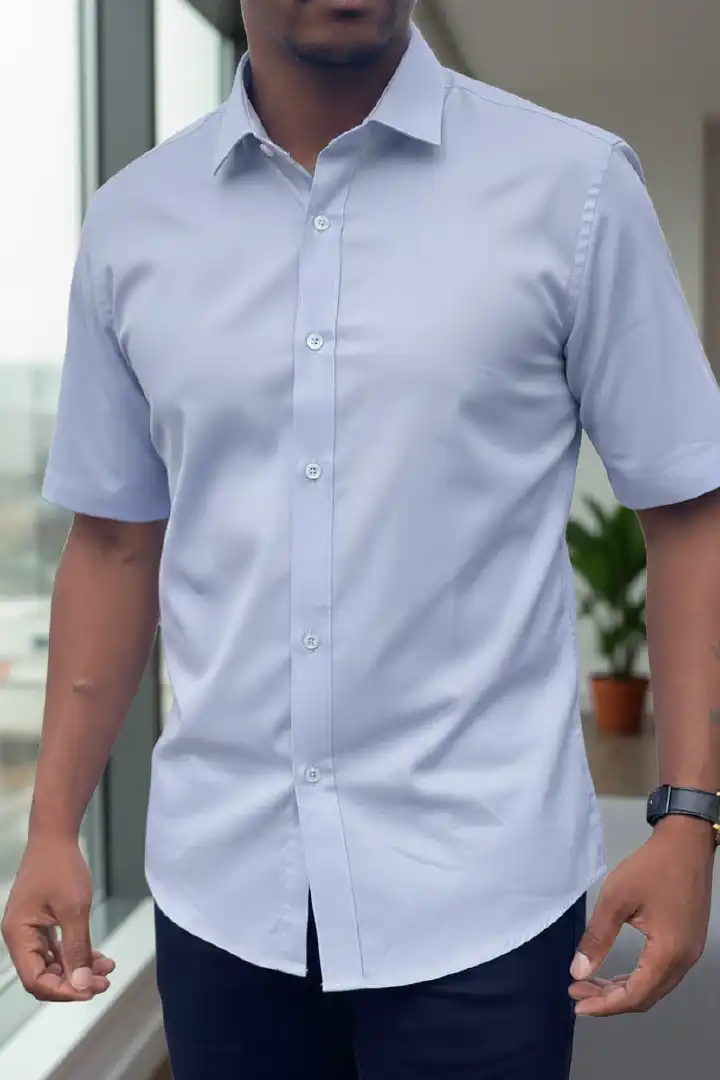 (Buy 1 get 1 free) high quality offical Men's dress Shirts Cotton Short Sleeve Men's official Button-Down Shirt