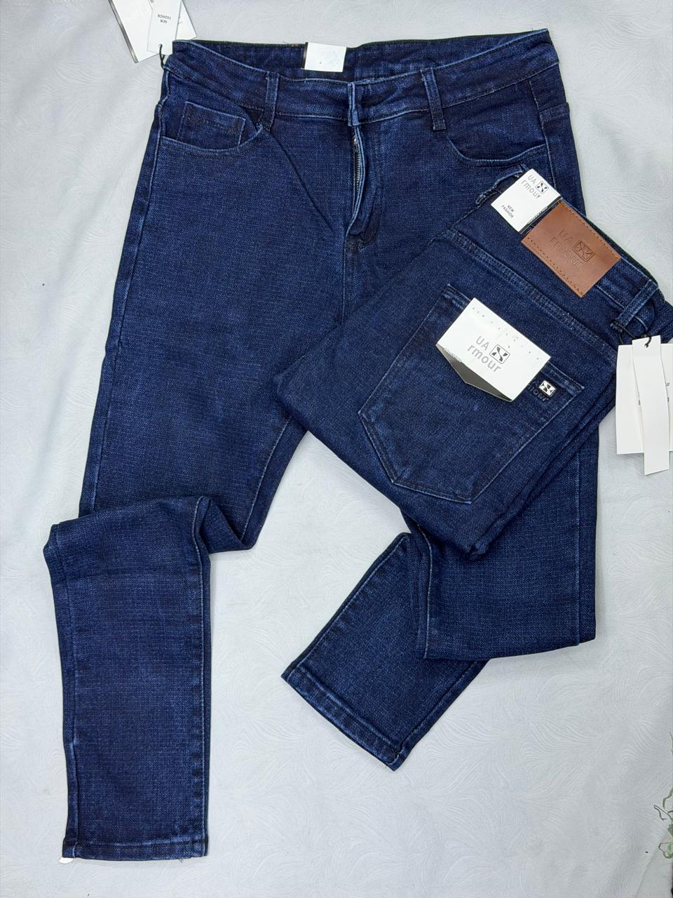 Men's Classic high quality Denim Work Pants with Pockets, Slim Fit Stretch Jeans, and Casual Trousers