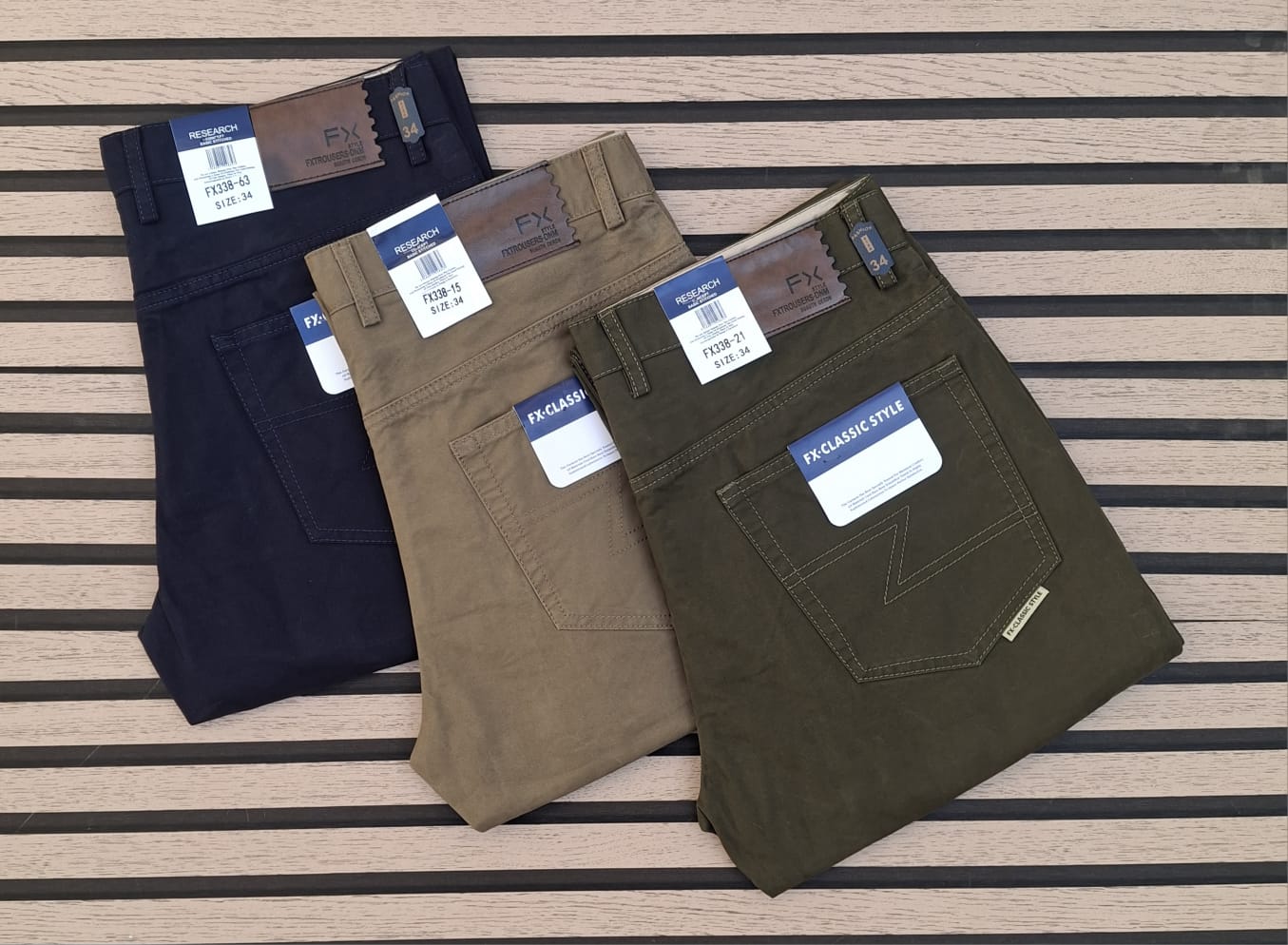 Stylish business casual fashionable Classic timeless High quality hard Khaki men trousers straight slim fit smart casual trouser