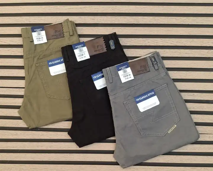 Stylish business casual fashionable Classic timeless High quality hard Khaki men trousers straight slim fit smart casual trouser