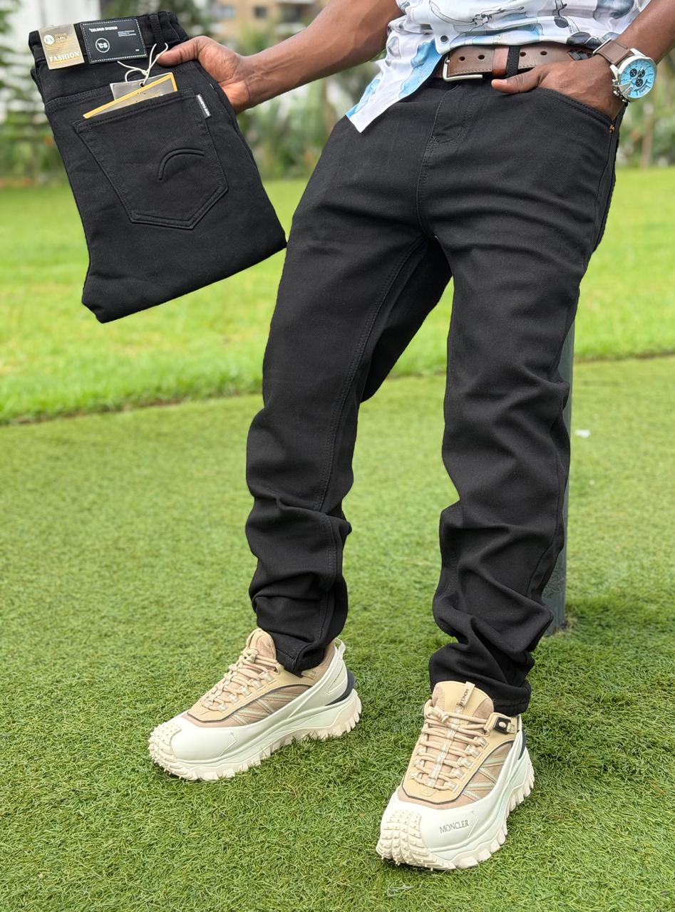 Men's Classic hard jeans high quality Work Pants with Pockets, Slim Fit Stretch Jeans, and Casual Trousers ragged, patched skinny