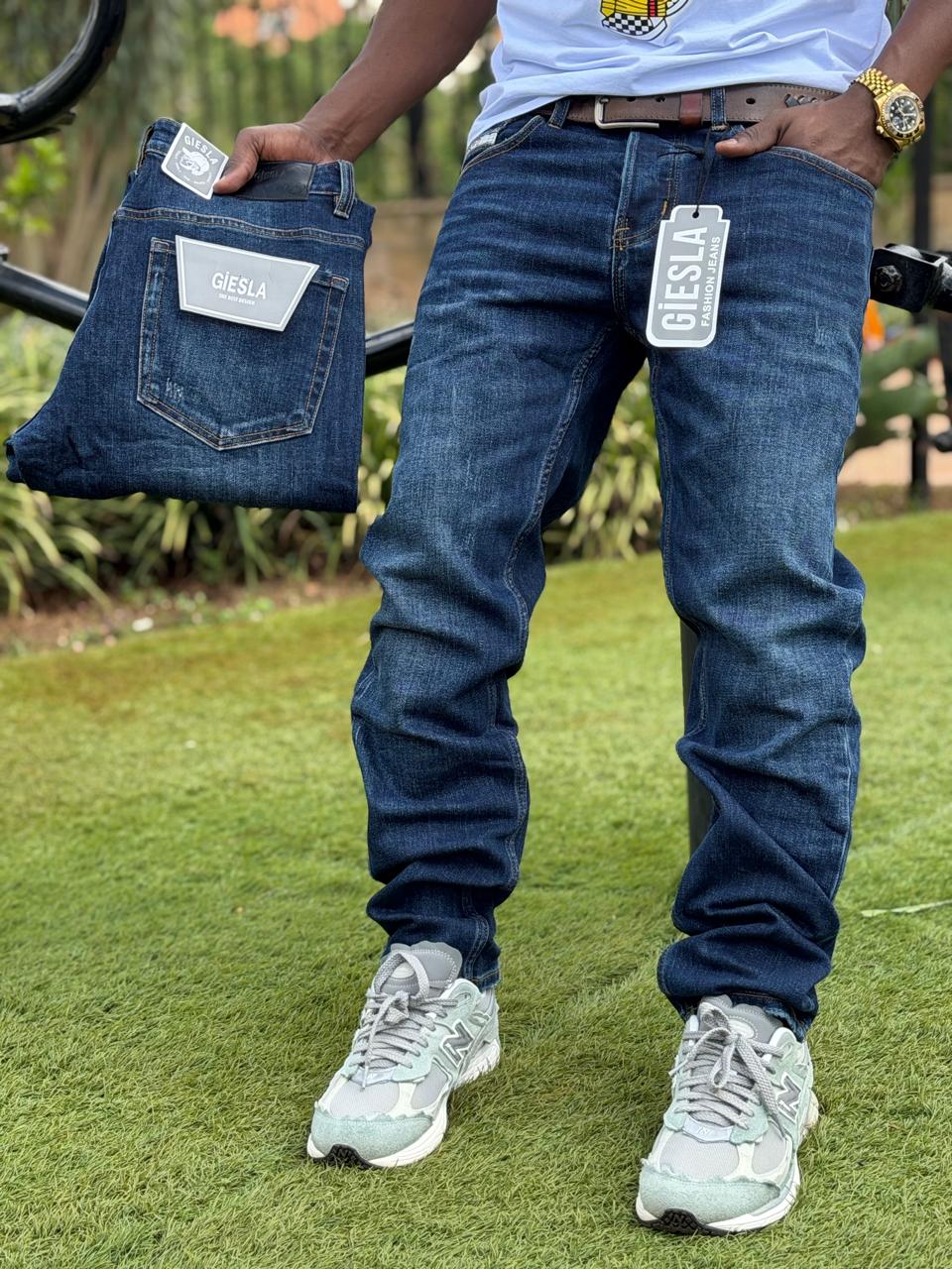 Men's Classic hard jeans high quality Work Pants with Pockets, Slim Fit Stretch Jeans, and Casual Trousers ragged, patched skinny