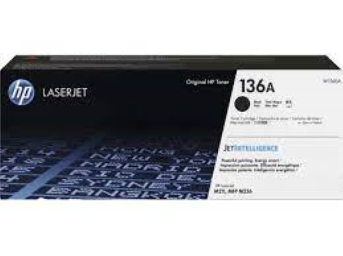 HP 136A HP136A HP 136 A Black (W1360A) Original LaserJet Toner Cartridge