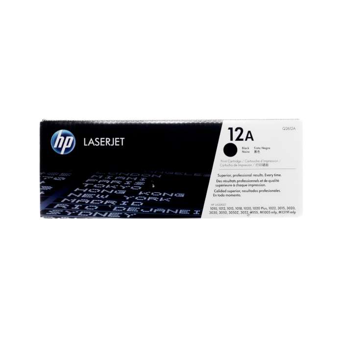 HP 12A HP12A HP 12 A  (Q2612A) Black Original LaserJet Toner Cartridge