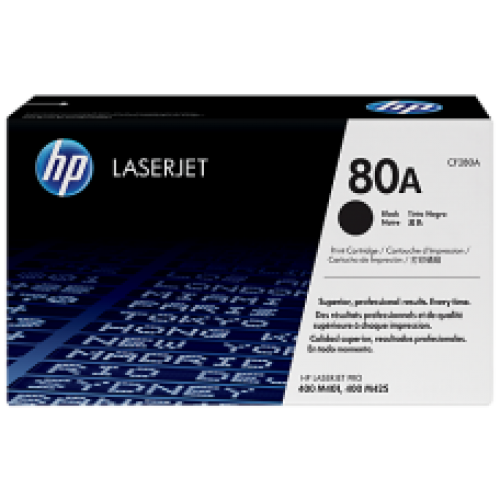 HP 80A HP80A HP 80 A (CF280A) Black Original LaserJet Toner Cartridge