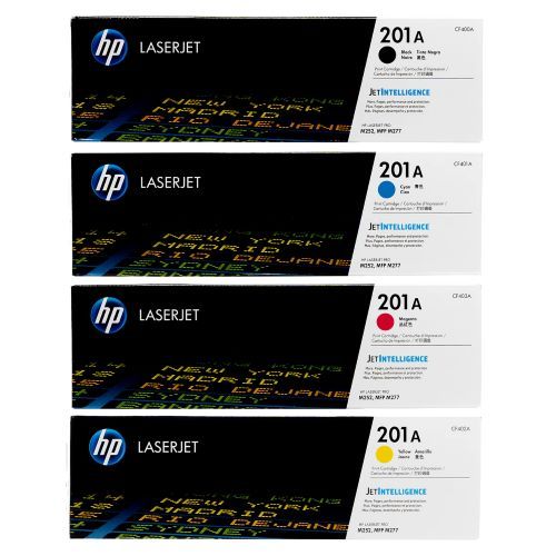 HP 201A HP201A HP 201 A  SET Black (CF400A,401A,402A,403A) Original LaserJet Toner Cartridge B C Y M