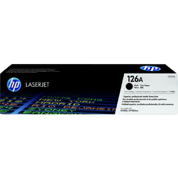 HP 126A Black LaserJet Toner Cartridge (CE310A)