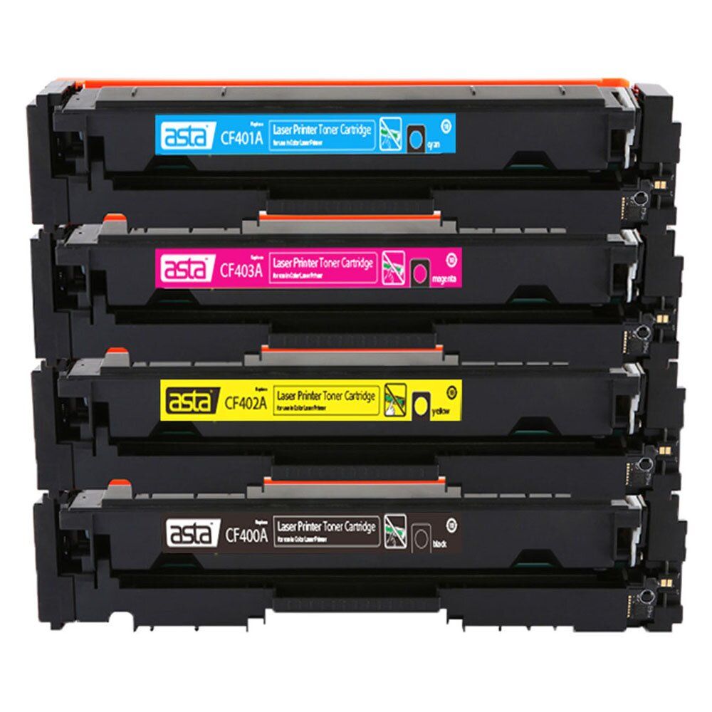 ASTA 201A set magenta, cyan ,yellow and black toners ASTA201A ASTA 201 A