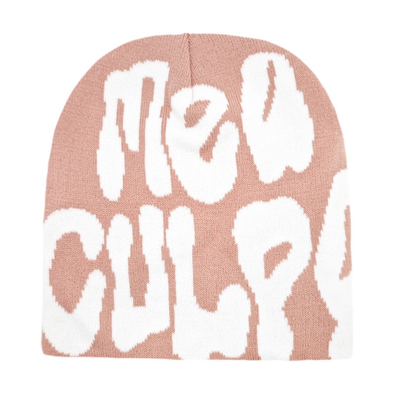 WS SHOP New Knitting Beanies Hat Men Women Paragraph Quality Cap Mea Culpa Y2k Warm Fashion Hundred Take Cold Cap for Women Hats