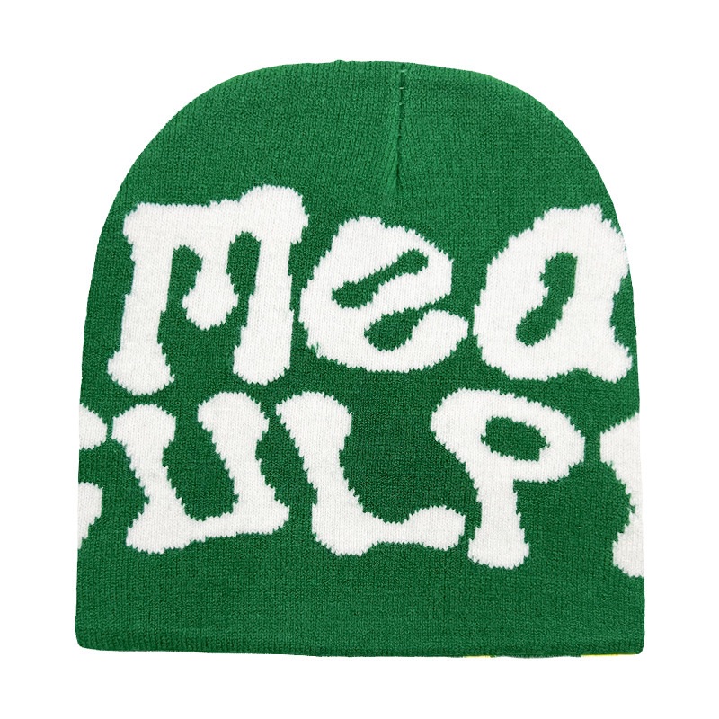 WS SHOP New Knitting Beanies Hat Men Women Paragraph Quality Cap Mea Culpa Y2k Warm Fashion Hundred Take Cold Cap for Women Hats