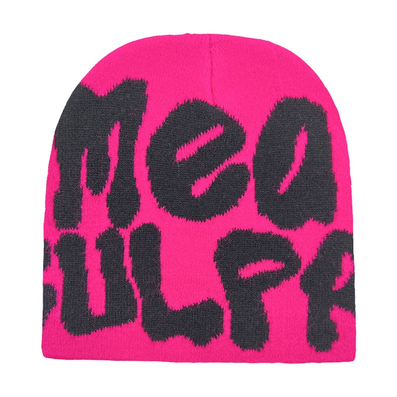 WS SHOP New Knitting Beanies Hat Men Women Paragraph Quality Cap Mea Culpa Y2k Warm Fashion Hundred Take Cold Cap for Women Hats
