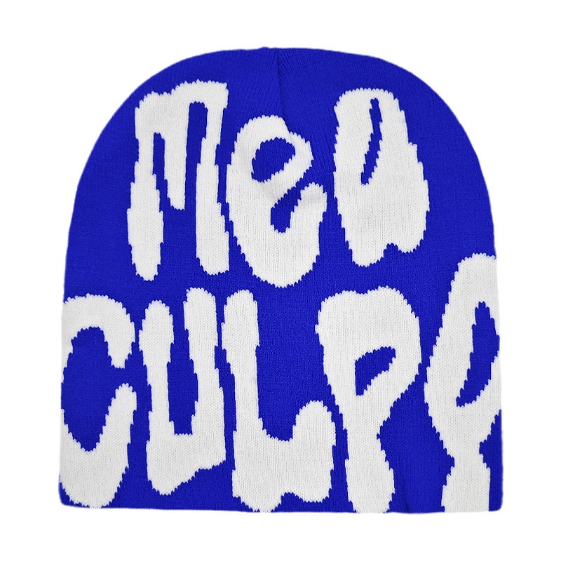 WS SHOP New Knitting Beanies Hat Men Women Paragraph Quality Cap Mea Culpa Y2k Warm Fashion Hundred Take Cold Cap for Women Hats