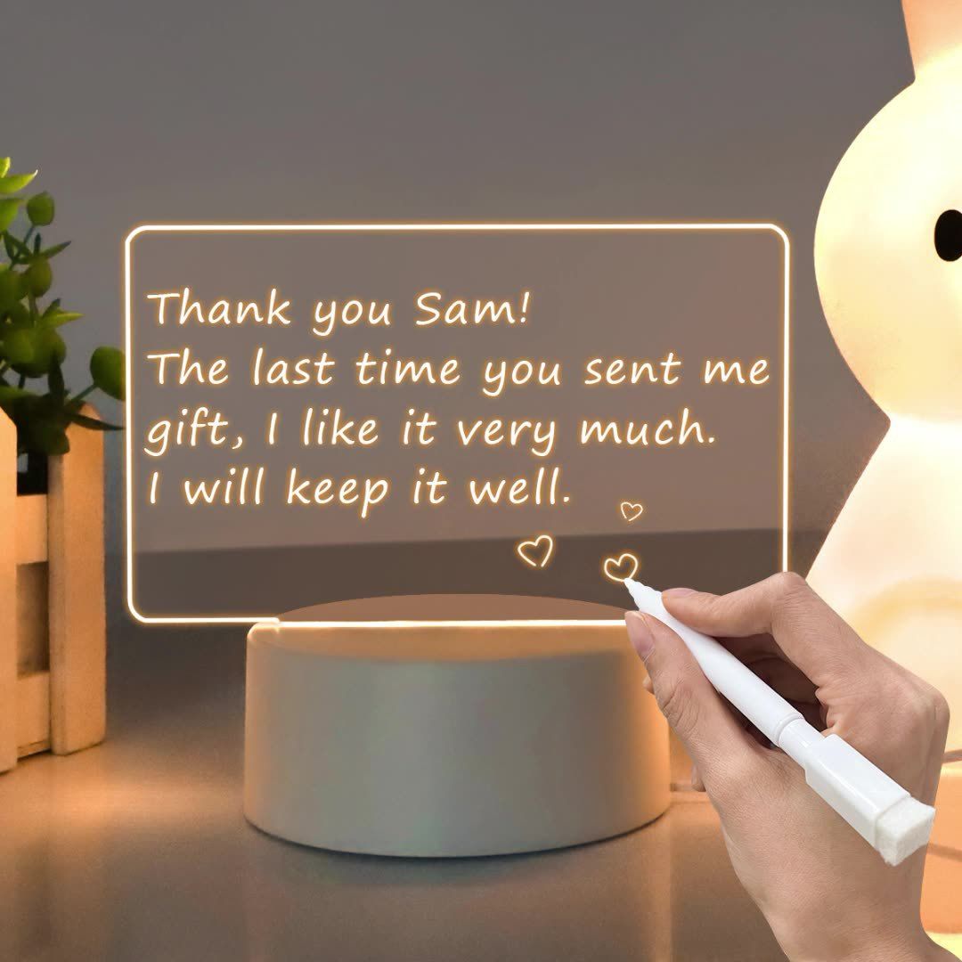 Best Price For Acrylic Night Light Handwritten Message Writing Board