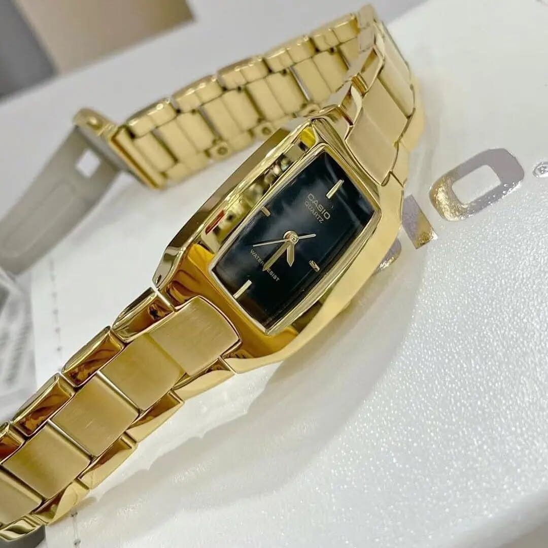 Ladies Casio Watch LTP-1165N-1CR Water Resist Non-fade