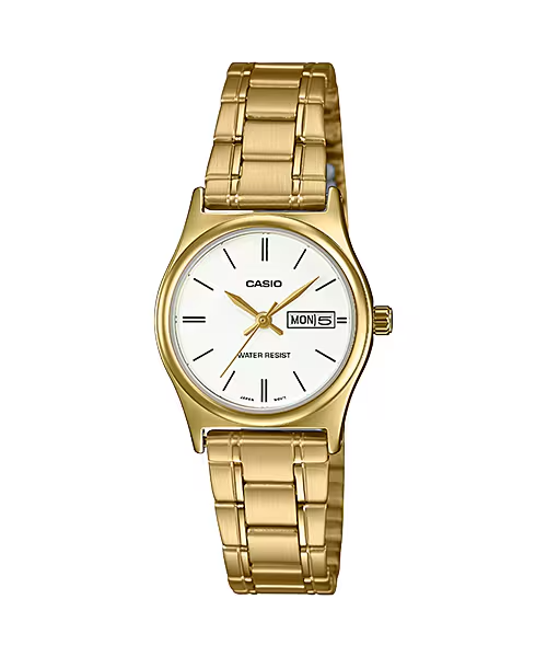 Ladies Casio LTP-V006G-7B Non-fade, Water Resist, Day and Date