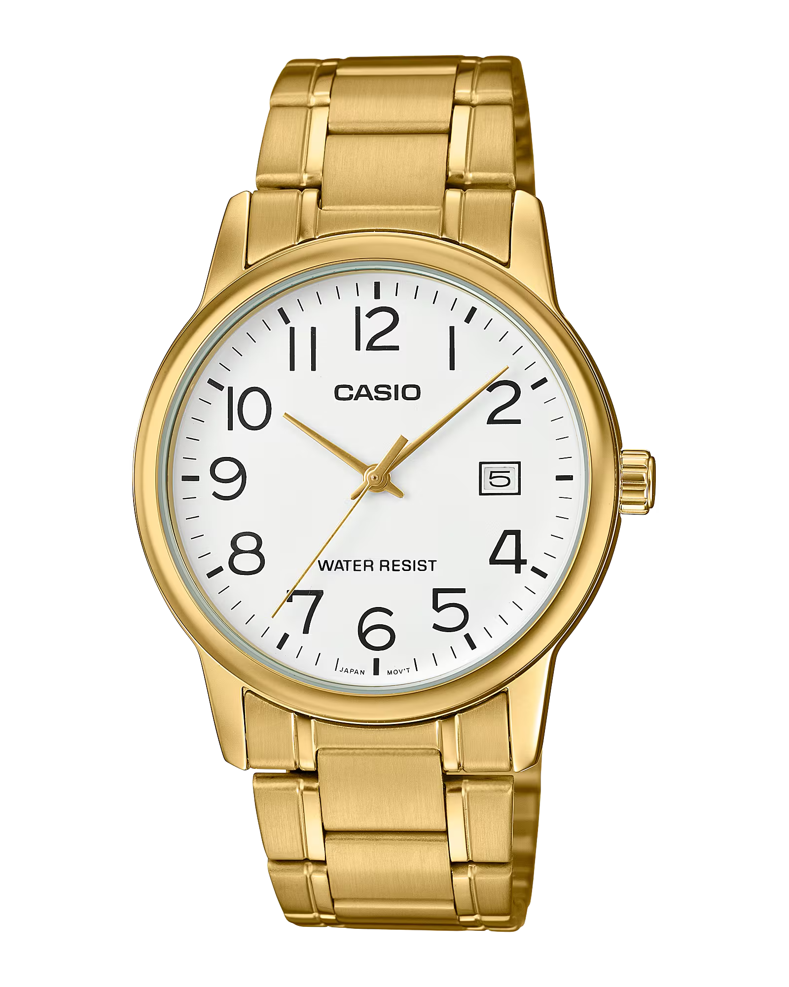 Men's Casio Watch MTP-V002G-7B2 Water Resist, Non-fade, Date Display