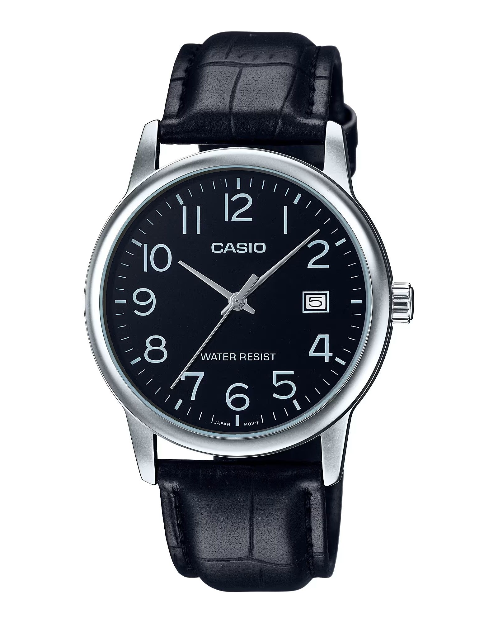 Men's Casio Leather Watch MTP-V002L-1BU Water Resist, Date Display