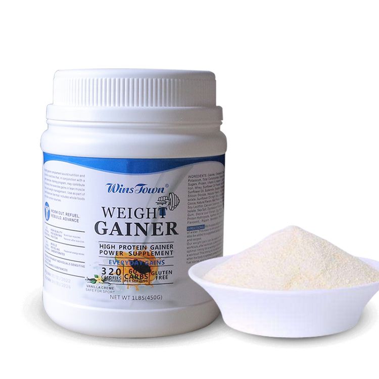 Weight Gainer Powder (450g Pack, 25g Protein, 60g Carbs) | Dietary Supplement for Muscle Mass, Weight Gain, and Muscle Recovery