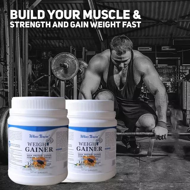 Weight Gainer Powder (450g Pack, 25g Protein, 60g Carbs) | Dietary Supplement for Muscle Mass, Weight Gain, and Muscle Recovery