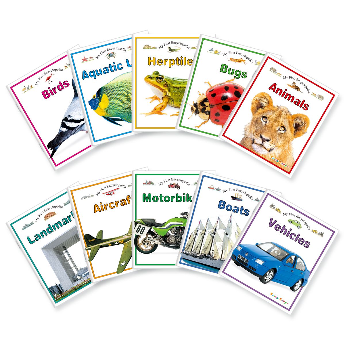 Set Of 10, English Books In My Encyclopedia Series, Gift For Kids - Children's Educational Assistance Book - Published By Sunshine Children's Educational Association