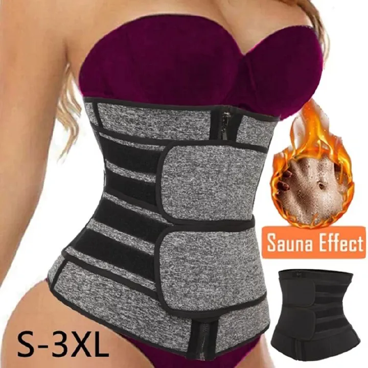 Neoprene Sauna Waist Trainer Corsets Sweat Belt Women Weight Loss Compression Workout Fitness