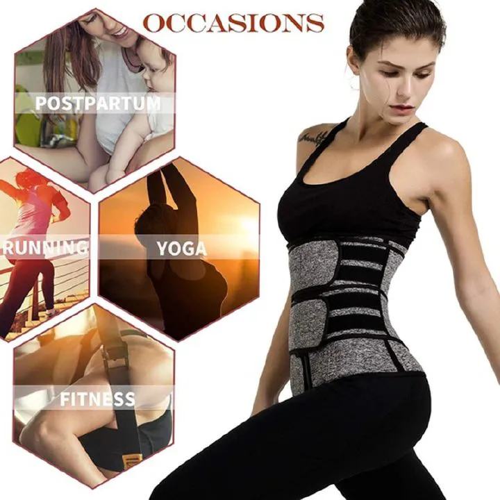 Neoprene Sauna Waist Trainer Corsets Sweat Belt Women Weight Loss Compression Workout Fitness