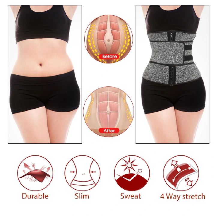 Neoprene Sauna Waist Trainer Corsets Sweat Belt Women Weight Loss Compression Workout Fitness