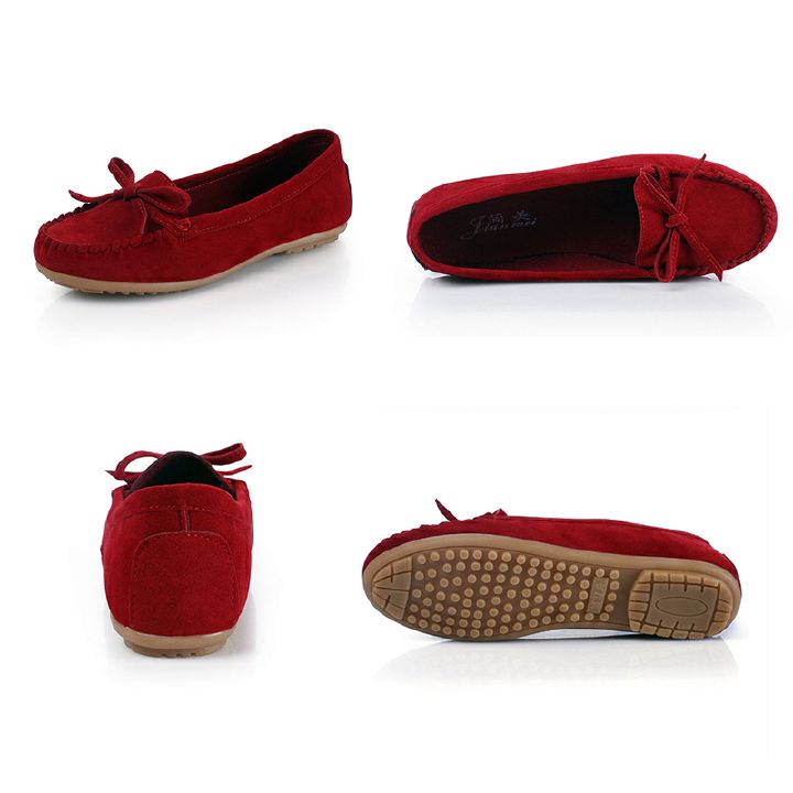 Women Shoes Fashion Ladies Leather Loafers Tassel Flats Shoes Sweet Bowknot Casual Doug Shoes asual Driving Doug Shoes Slip On Women Flats dance shoes