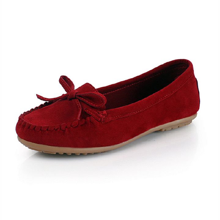 Women Shoes Fashion Ladies Leather Loafers Tassel Flats Shoes Sweet Bowknot Casual Doug Shoes asual Driving Doug Shoes Slip On Women Flats dance shoes