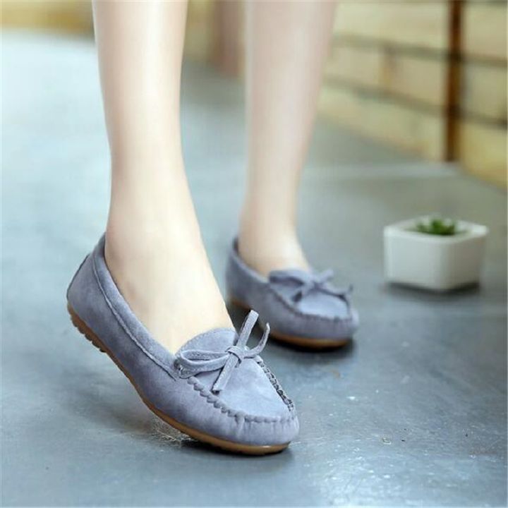 Women Shoes Fashion Ladies Leather Loafers Tassel Flats Shoes Sweet Bowknot Casual Doug Shoes asual Driving Doug Shoes Slip On Women Flats dance shoes