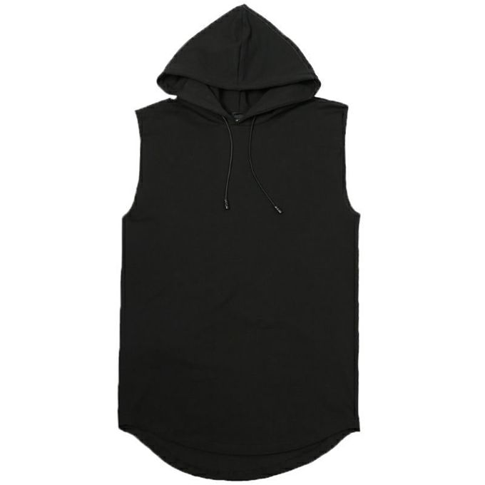 Men Gym Tank Top Summer Clothing Bodybuilding Workout Fashion Fitness Singlets Sleeveless Hood Muscle Shirt Men Vest