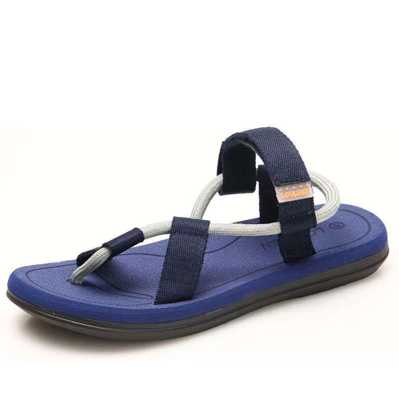 New Summer Beach Shoes Men Sandals Roma Leisure Breathable Canvas Sandals Casual Flip Flops Slippers
