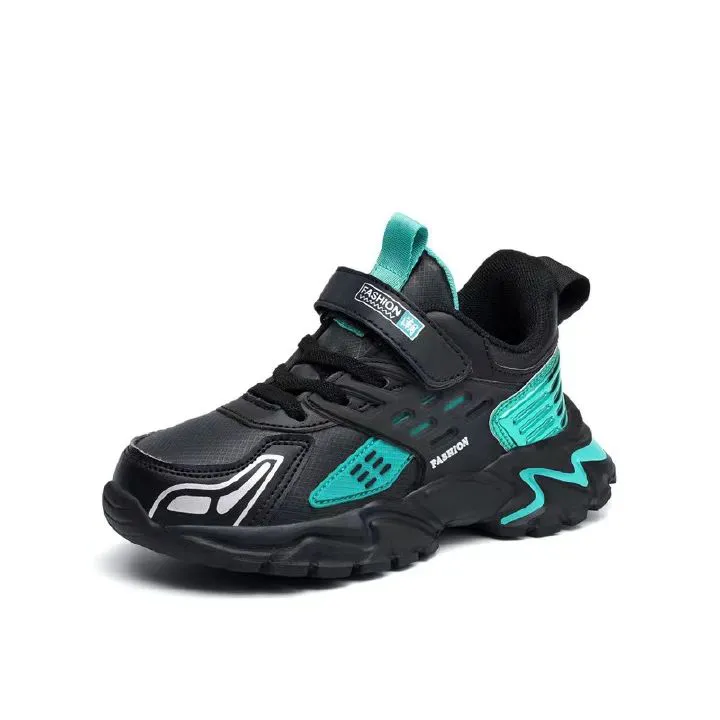 Children's apos shoes with breathable mesh surface Middle school children's casual board shoes Boys' school running shoes Mesh surface breathable casual shoes.