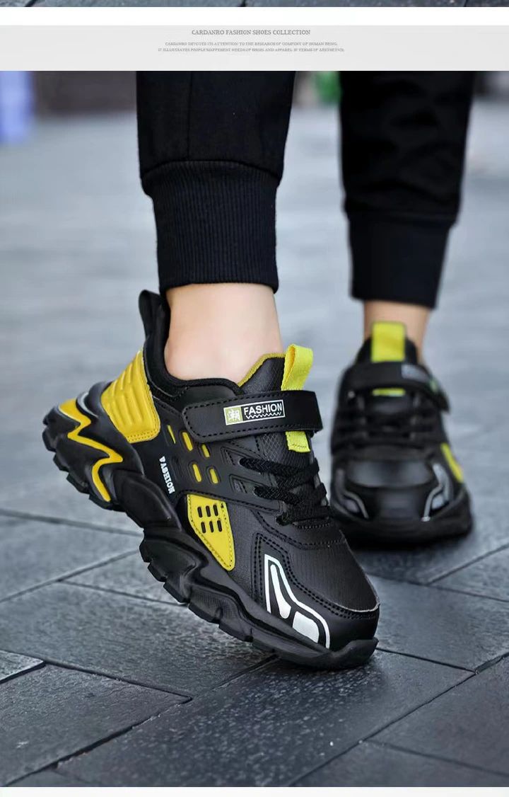 Children's apos shoes with breathable mesh surface Middle school children's casual board shoes Boys' school running shoes Mesh surface breathable casual shoes.