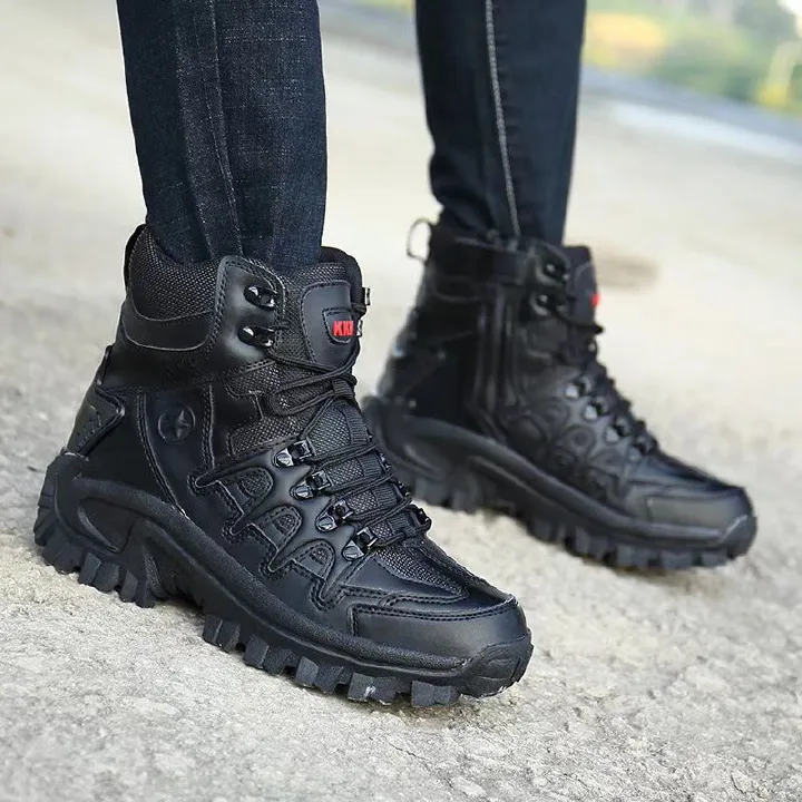 Men's boots travel sports outdoor single Boots Men's shoes high top training Boots Men's outdoor boots.