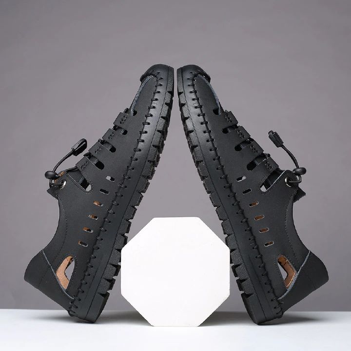 Men's sandals, oversized men's shoes, beach shoes, men's casual leather shoes, water shoes, driving shoes, breathable shoes, fashionable casual men's shoes.