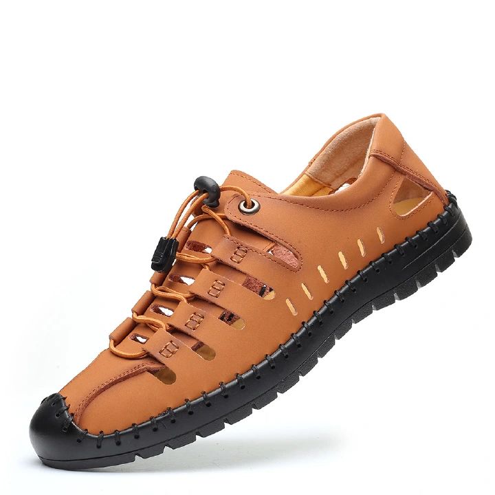 Men's sandals, oversized men's shoes, beach shoes, men's casual leather shoes, water shoes, driving shoes, breathable shoes, fashionable casual men's shoes.
