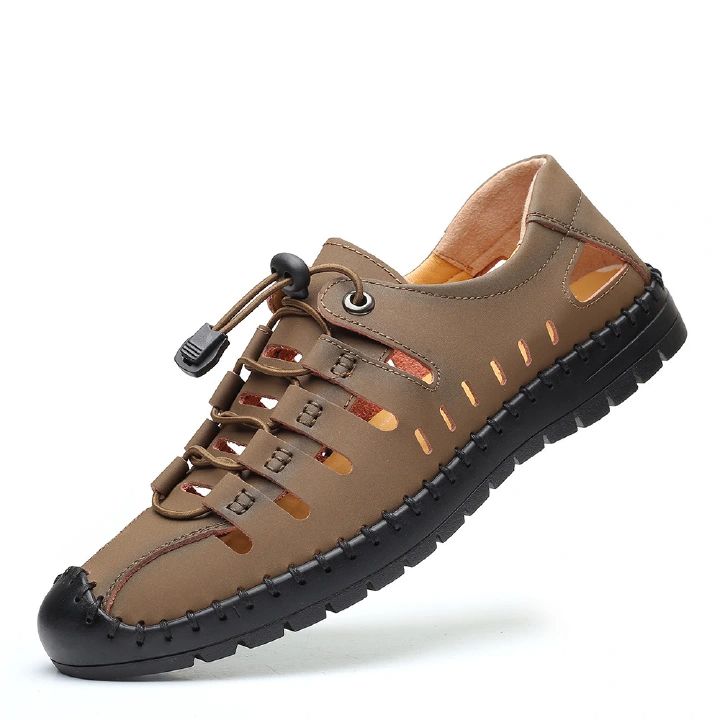Men's sandals, oversized men's shoes, beach shoes, men's casual leather shoes, water shoes, driving shoes, breathable shoes, fashionable casual men's shoes.