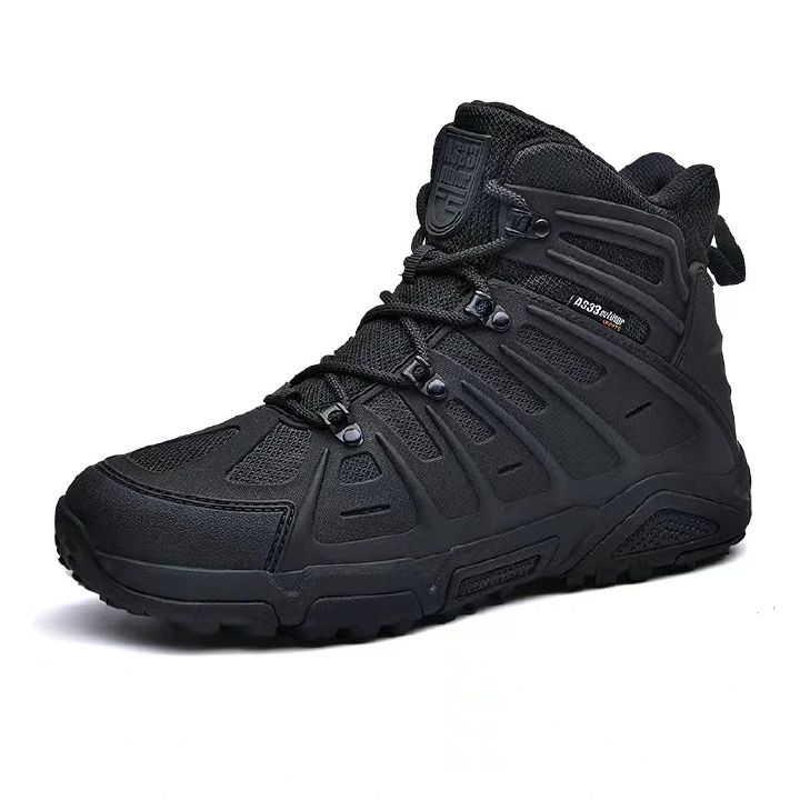 Men's breathable large special forces military boots, battlefield short boots, wear-resistant training boots, outdoor hiking and mountain climbing shoes, large men's shoes