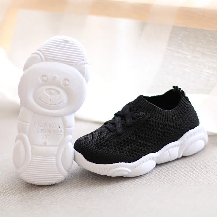 Soft Bottom Baby Sneaker Casual Flat Sneakers Shoes Children Size Girls Boys Breathable Sports Shoes Kids Shoes Anti Slip