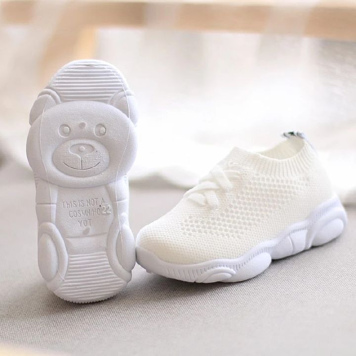 Soft Bottom Baby Sneaker Casual Flat Sneakers Shoes Children Size Girls Boys Breathable Sports Shoes Kids Shoes Anti Slip