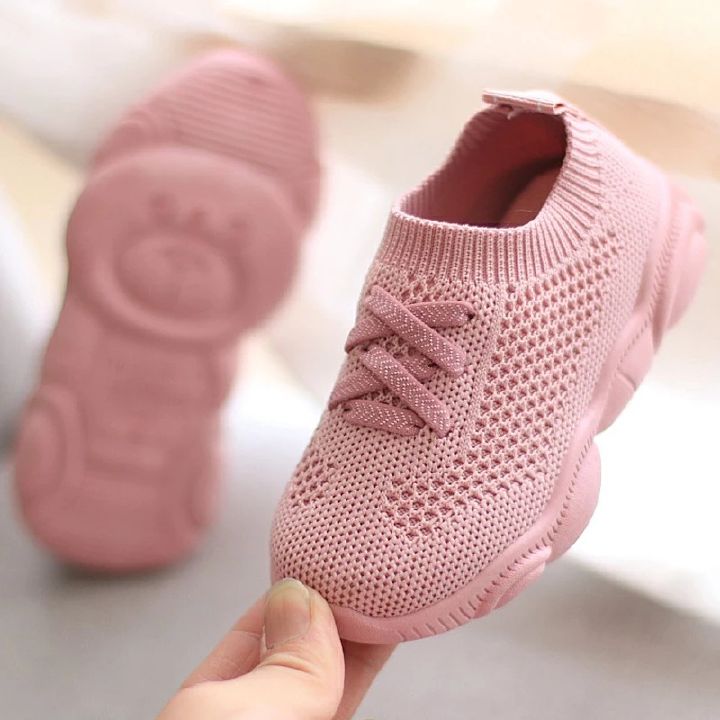 Soft Bottom Baby Sneaker Casual Flat Sneakers Shoes Children Size Girls Boys Breathable Sports Shoes Kids Shoes Anti Slip